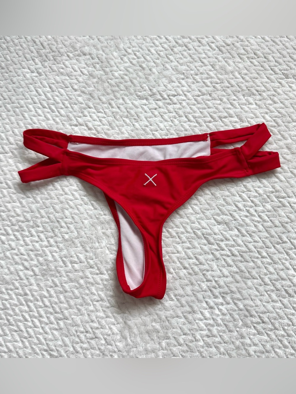 Boutine LA Bikini Bottom Swimsuit M String Red Beach Resort Minimalist